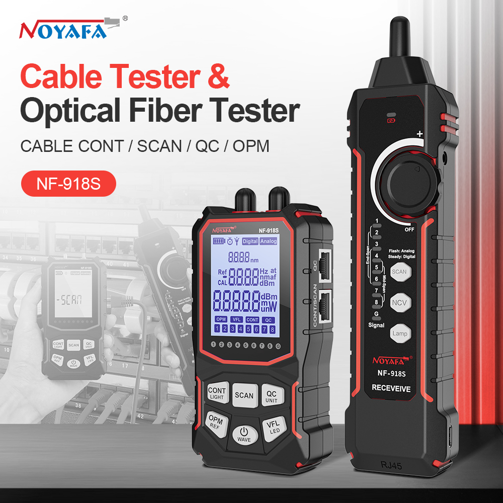 Power Supply Tester - Noyafa penguji kabel jaringan LCD layar