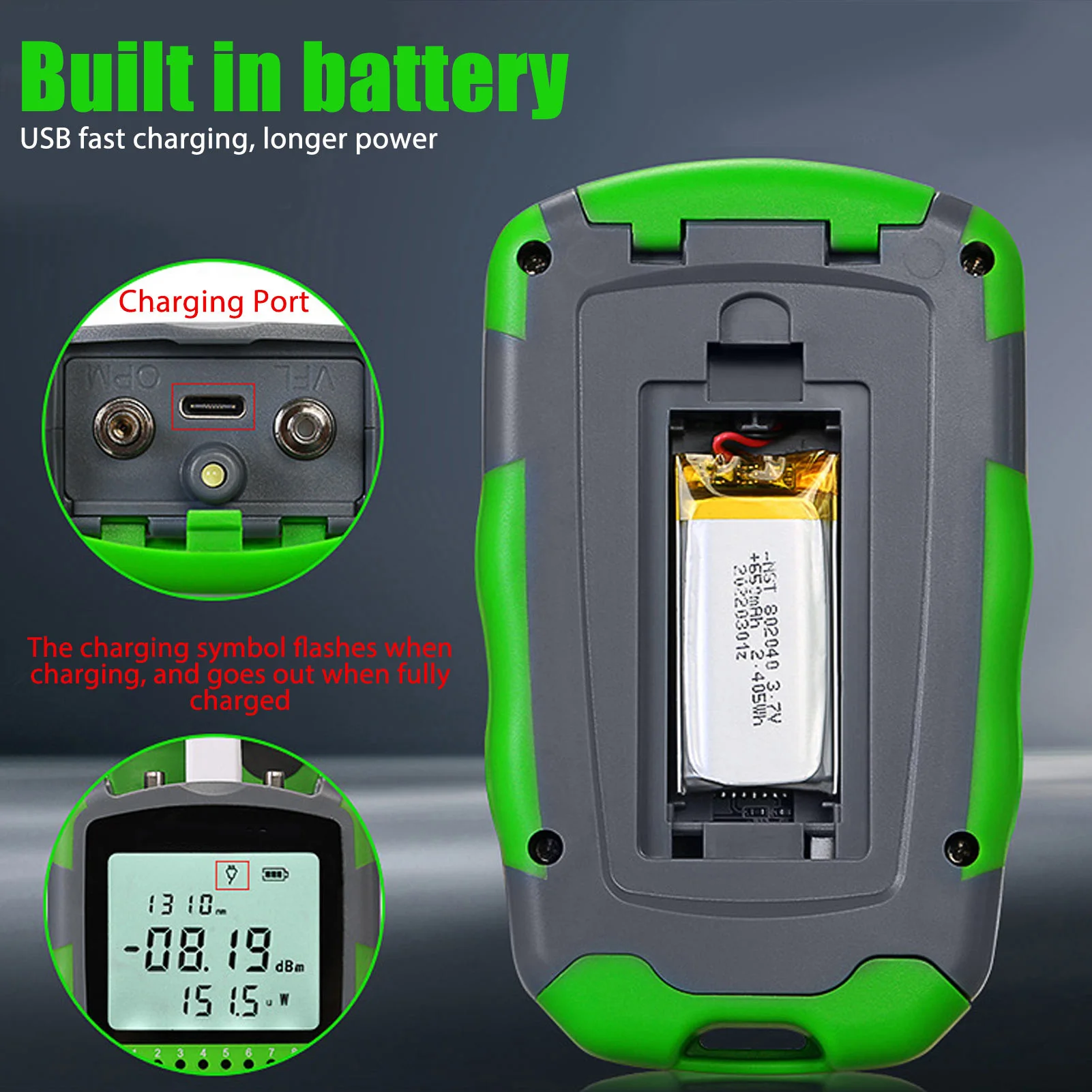 Power Supply Tester - Penguji Daya Kabel Optik Lampu Merah