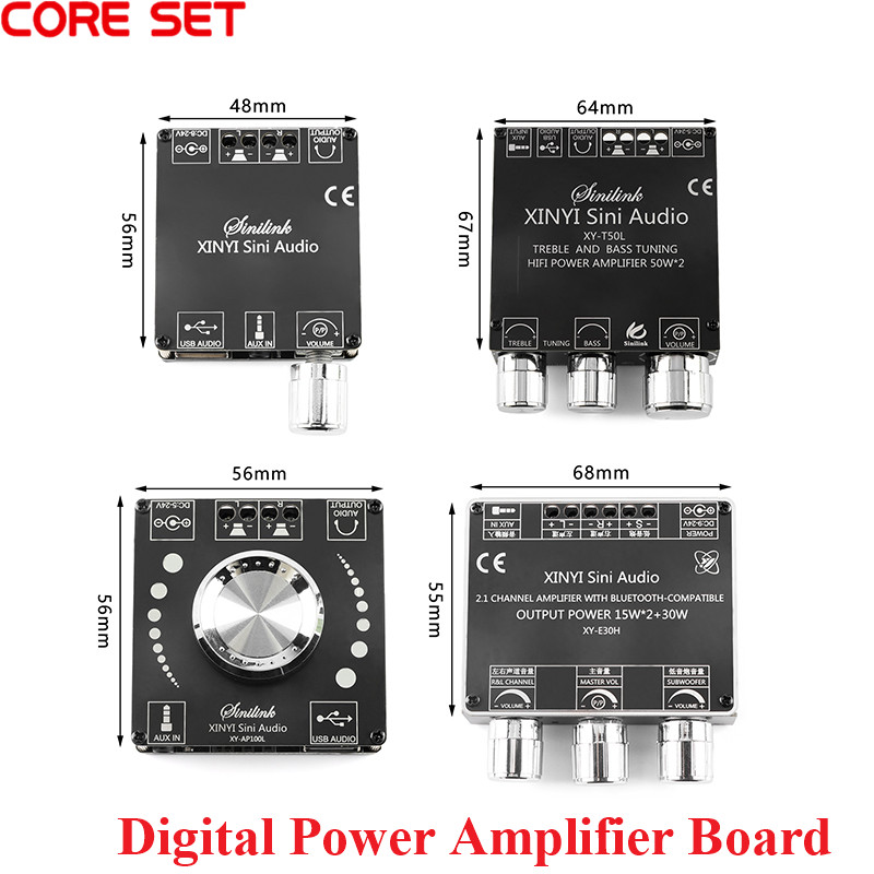 Modular Power Supply - Papan Amplifier Daya Digital Stereo Bluetooth-Kompatibel