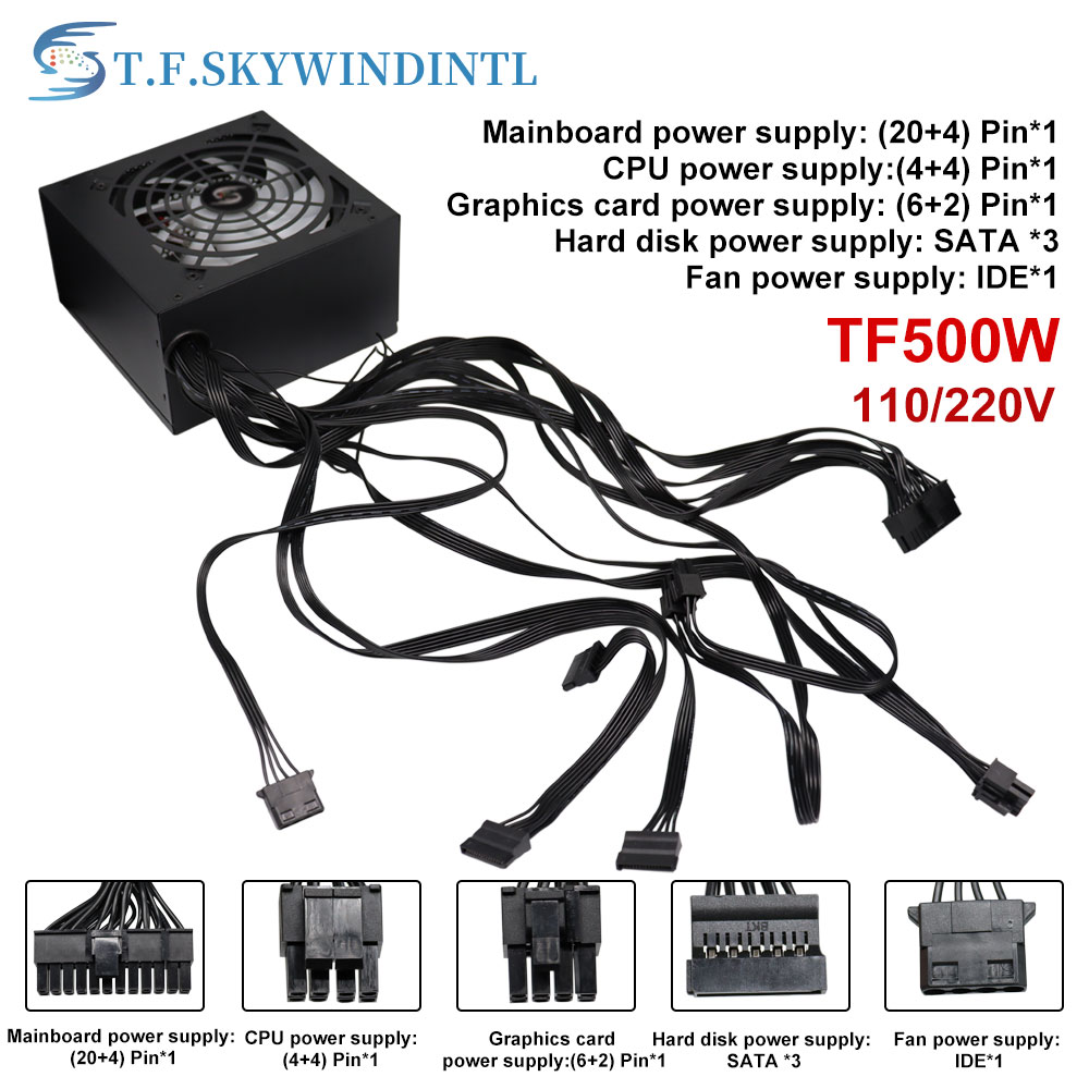 Fonte 500w PSU12V sumber daya  - Psu Computer ulasan dan harga