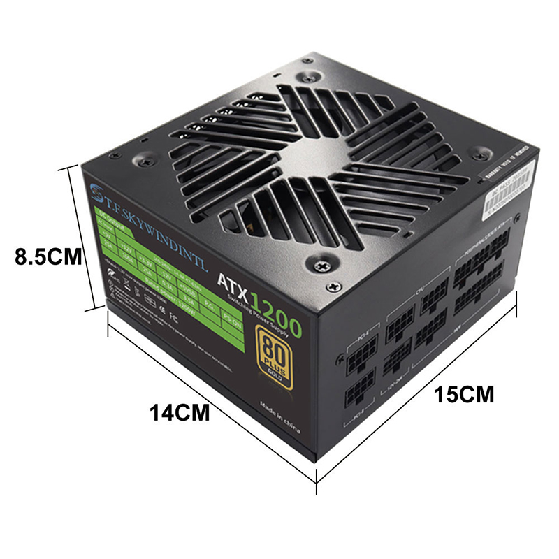 PCIE catu daya PC 5.0 1200W, P - Psu Computer ulasan dan harga