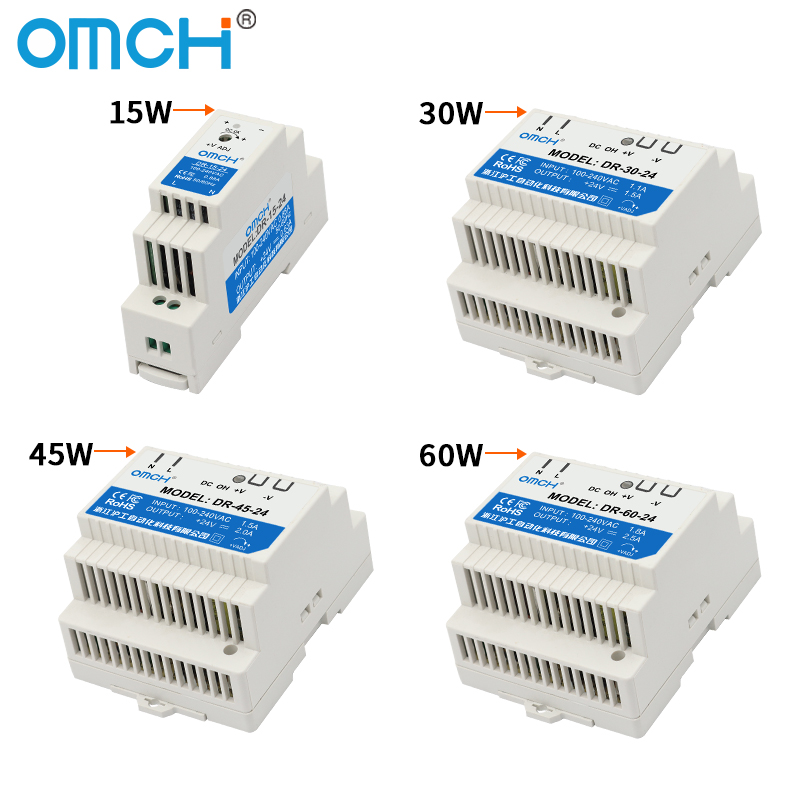 OMCH Din Rail DR-15 DR-30 DR-4 - Smps Power Supply ulasan dan harga