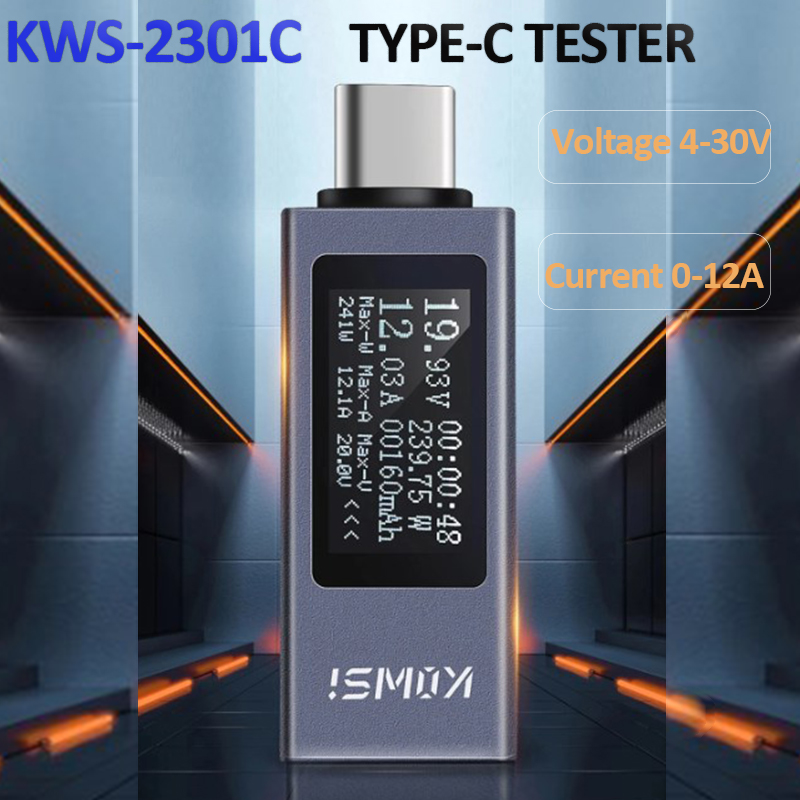 Monitor Tegangan Arus Tipe-C K - Power Supply Tester ulasan dan harga