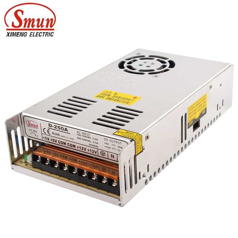 SMUN D-250A 250W 5V 12V Catu D - Smps Power Supply ulasan dan harga