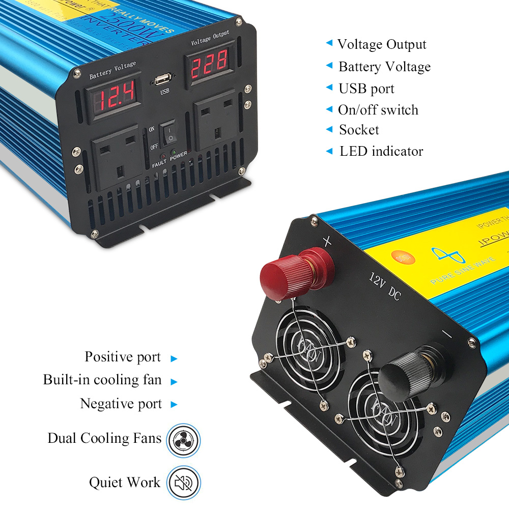 Inverter Gelombang Sinus Murni - Power Supply 12V ulasan dan harga