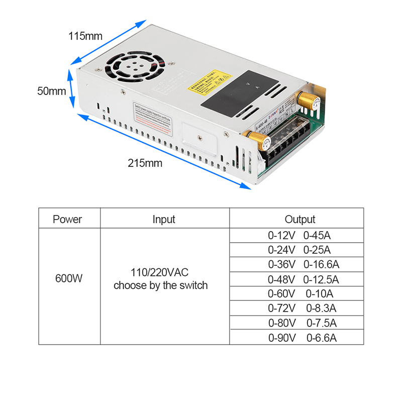 Catu Daya Switching 600W yang  - Smps Power Supply ulasan dan harga