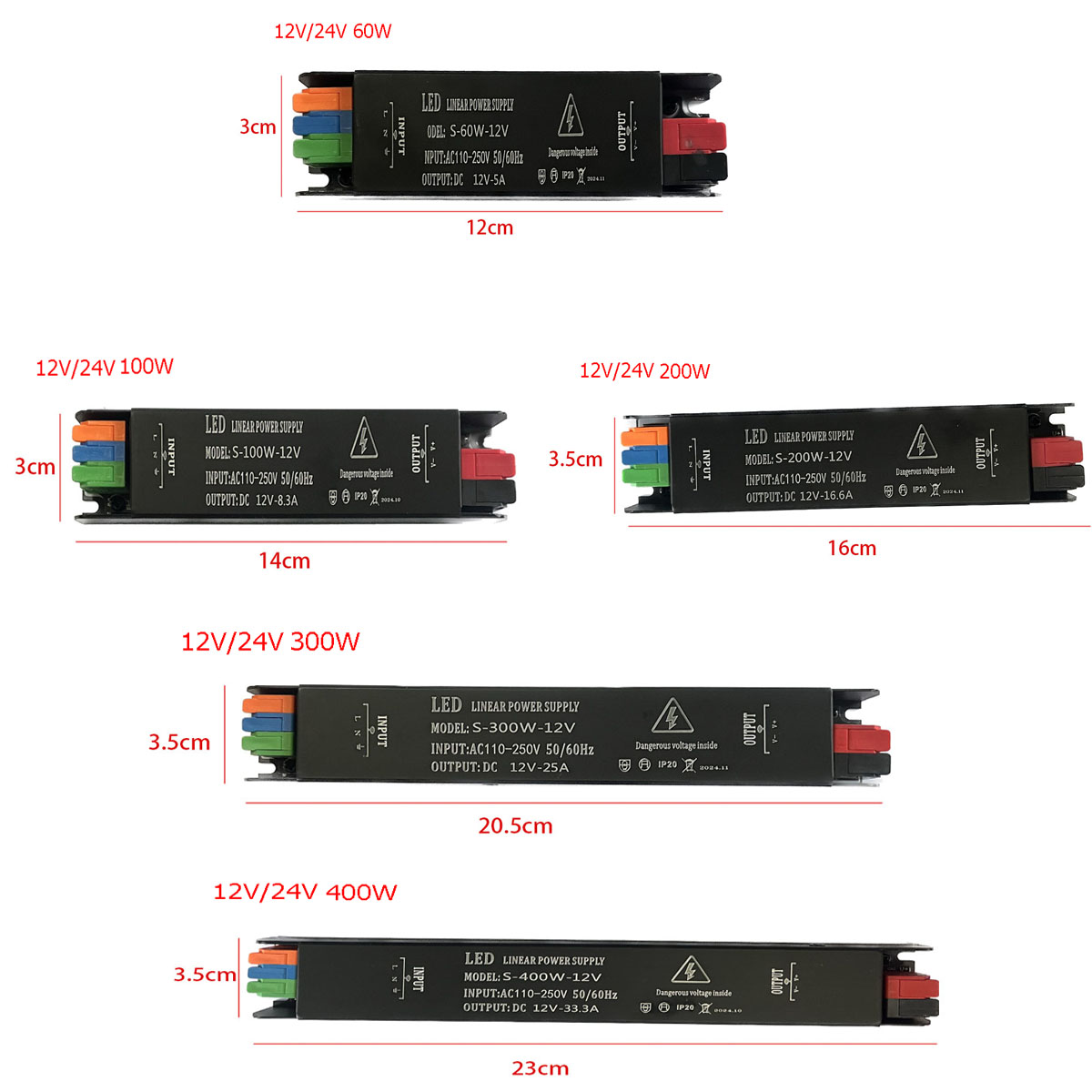 AC 110V 220V ke DC 12V 24V LED - Smps Power Supply ulasan dan harga
