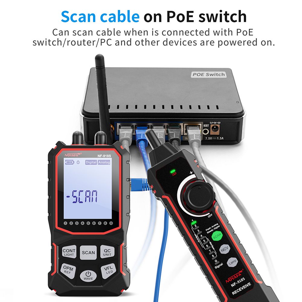 Noyafa penguji kabel jaringan  - Power Supply Tester ulasan dan harga
