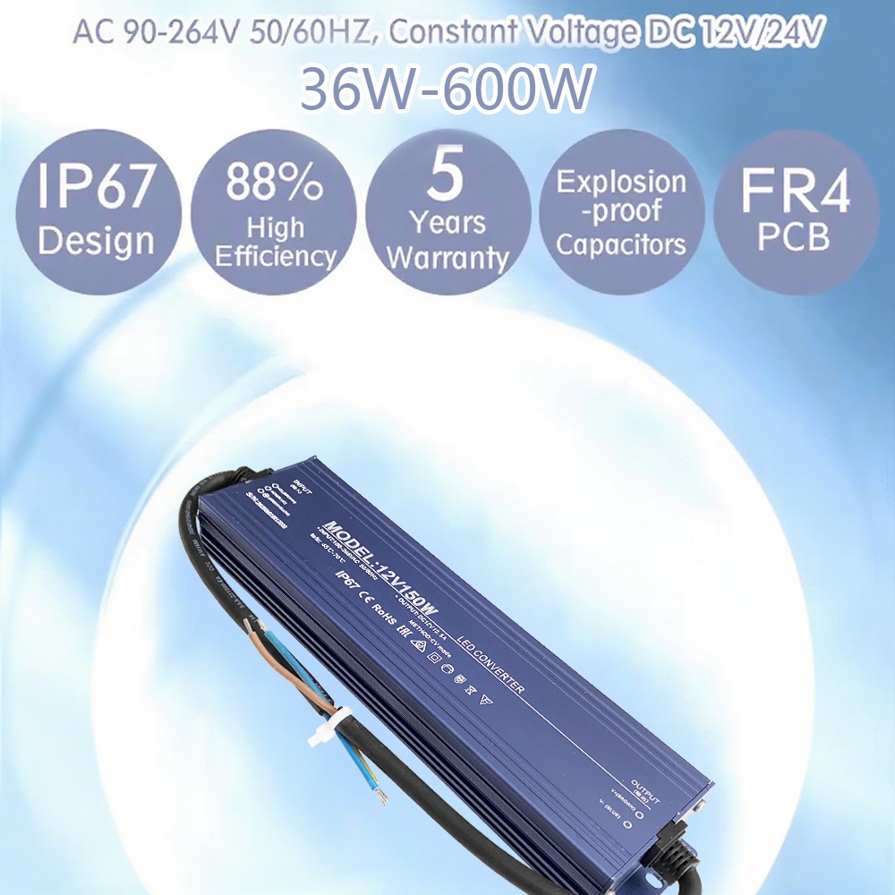 Catu Daya LED Tahan Air IP67 I - Power Supply 12V ulasan dan harga