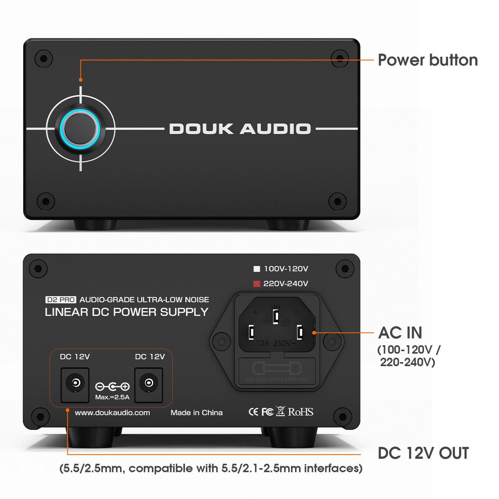 Douk Audio DC 12V 35W Catu Day - Power Supply 12V ulasan dan harga