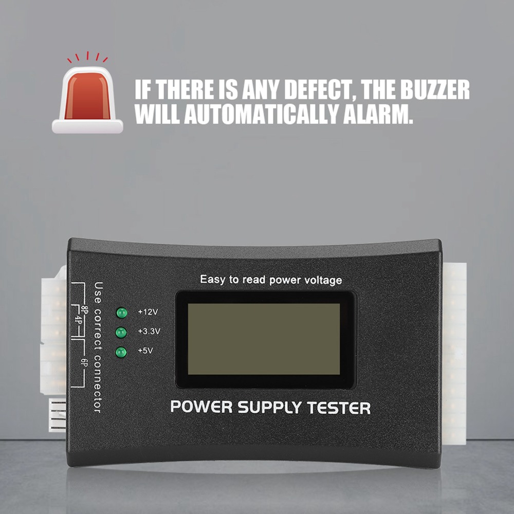 Penguji Catu Daya ATX Layar LC - Power Supply Tester ulasan dan harga
