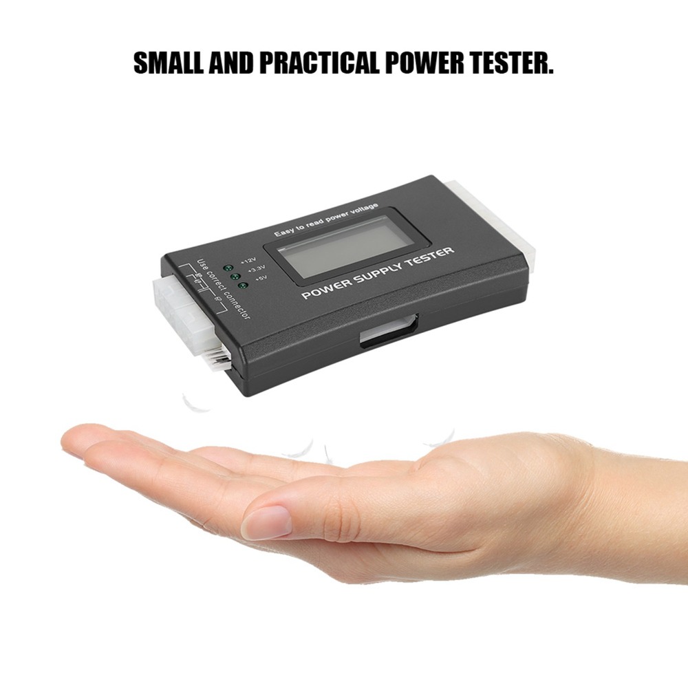Penguji Catu Daya ATX Layar LC - Power Supply Tester ulasan dan harga