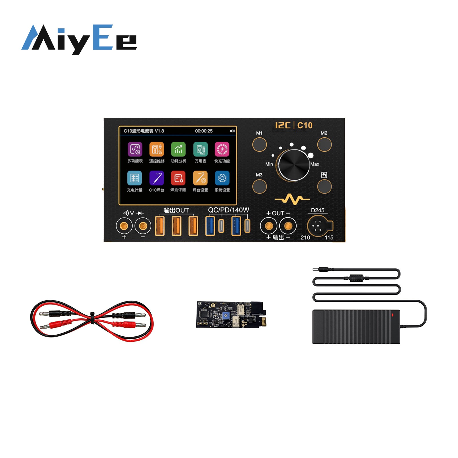 i2C C10 4CH 280W Waveform Amme - Power Supply Tester ulasan dan harga