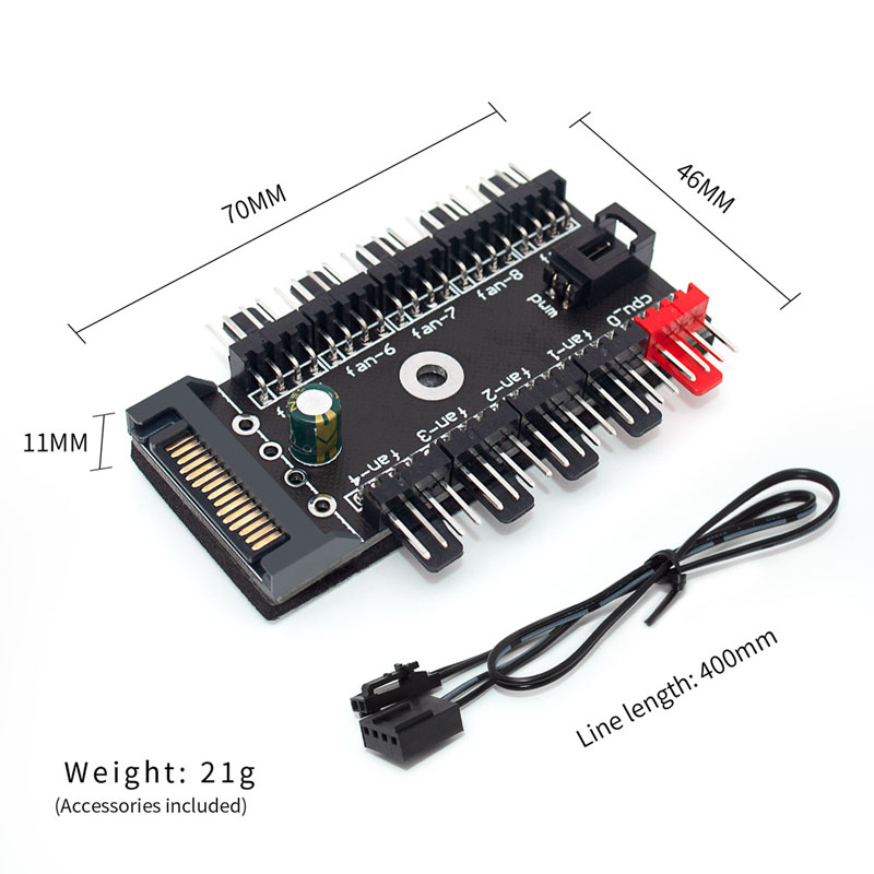 Splitter Hub Kipas PWM 4 Pin 1 - Pc Power Supply ulasan dan harga