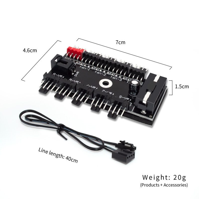 Splitter Hub Kipas PWM 4 Pin 1 - Pc Power Supply ulasan dan harga