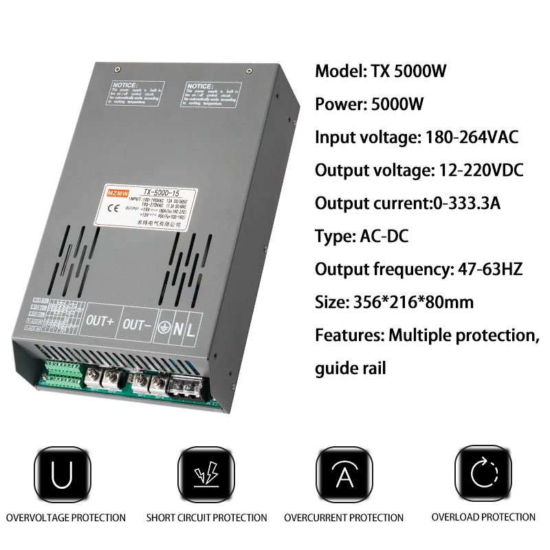 5000W 12V 24V 36V 48V 72V 80V- - Smps Power Supply ulasan dan harga