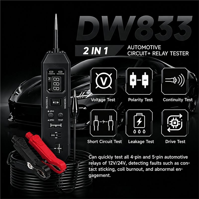 Penguji Relay Otomotif BARU, P - Power Supply Tester ulasan dan harga