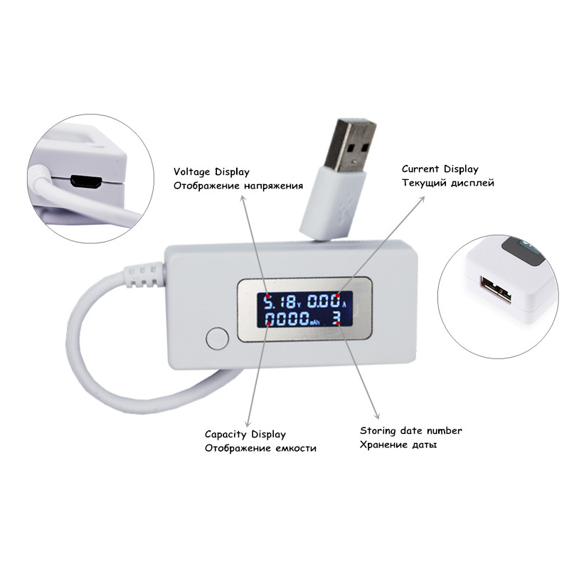 Layar LCD USB Tester ponsel, p - Power Supply Tester ulasan dan harga